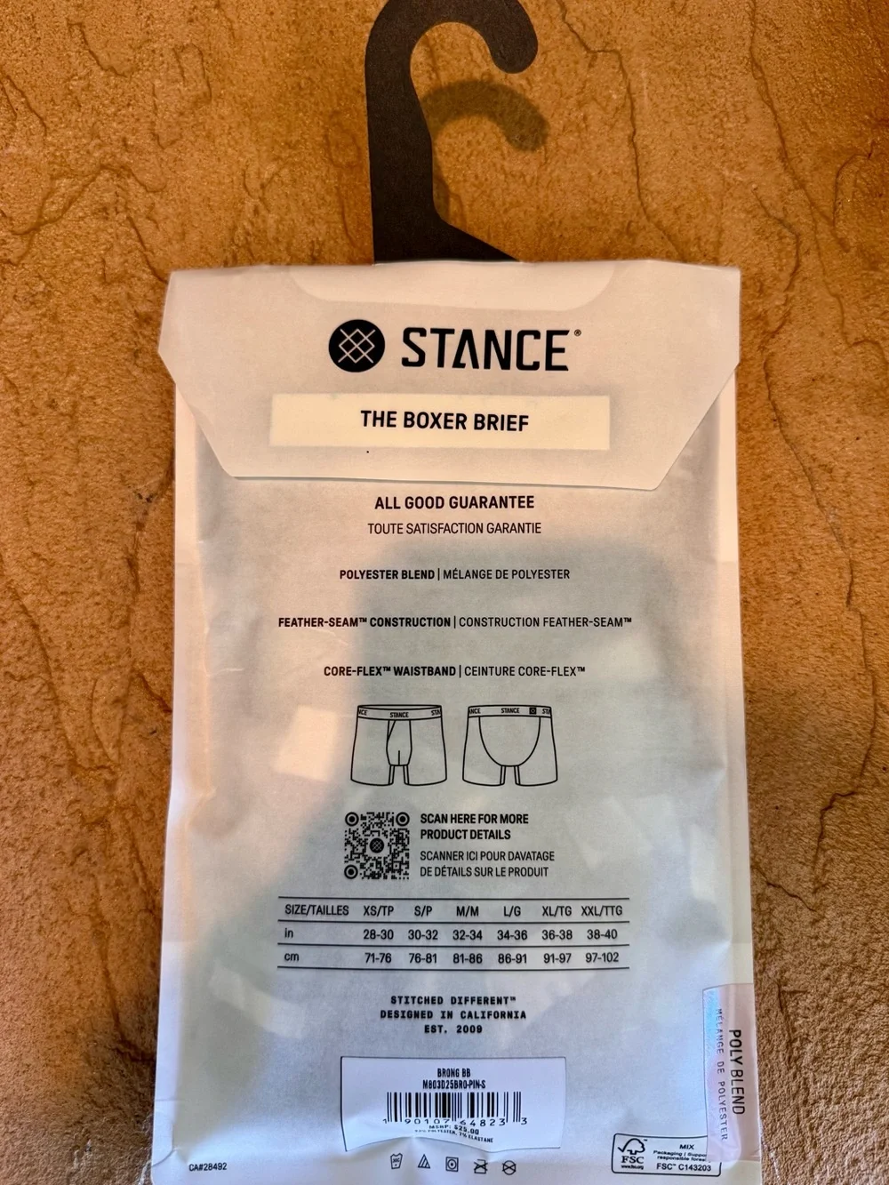 NWT Stance Men's Teal Striped The Boxer Briefs Poly Blend - Small